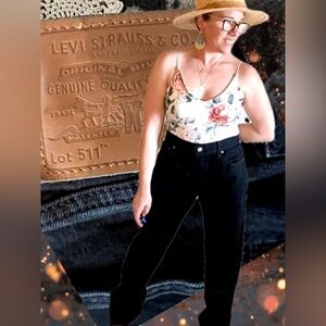 #19 Levi’s 511 Black Acid Wash “Not So Skinny” Skinny Fit Denim Jeans 36x34